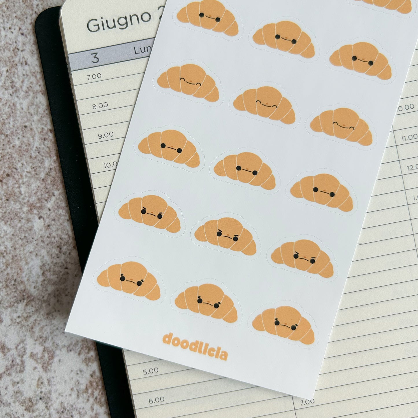 Food emojis stickers - sticker sheet