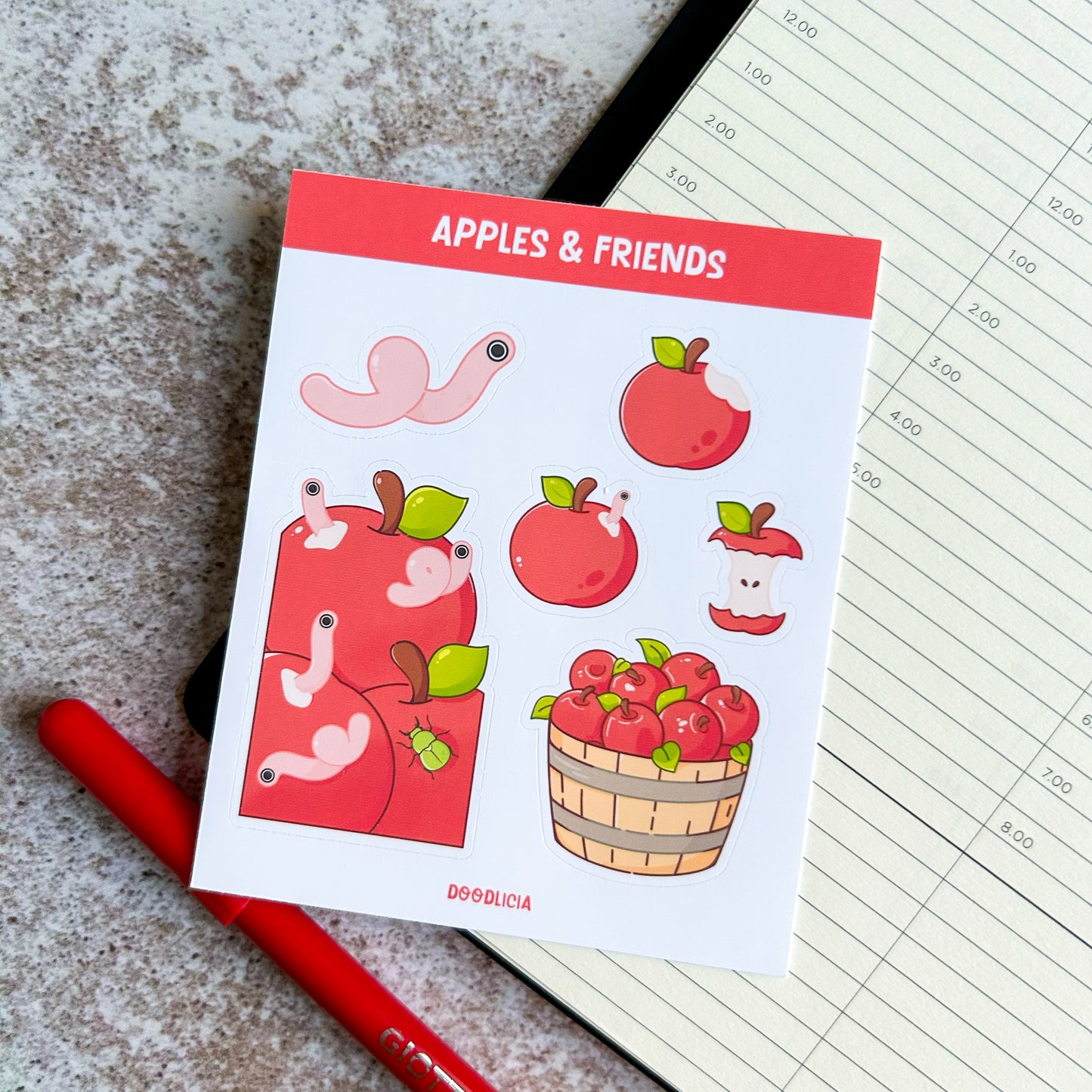 Apples & Friends | sticker sheet