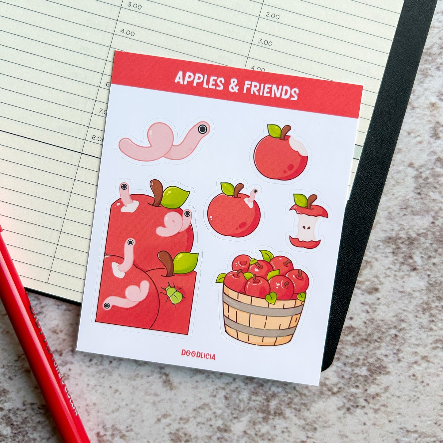 Apples & Friends | sticker sheet