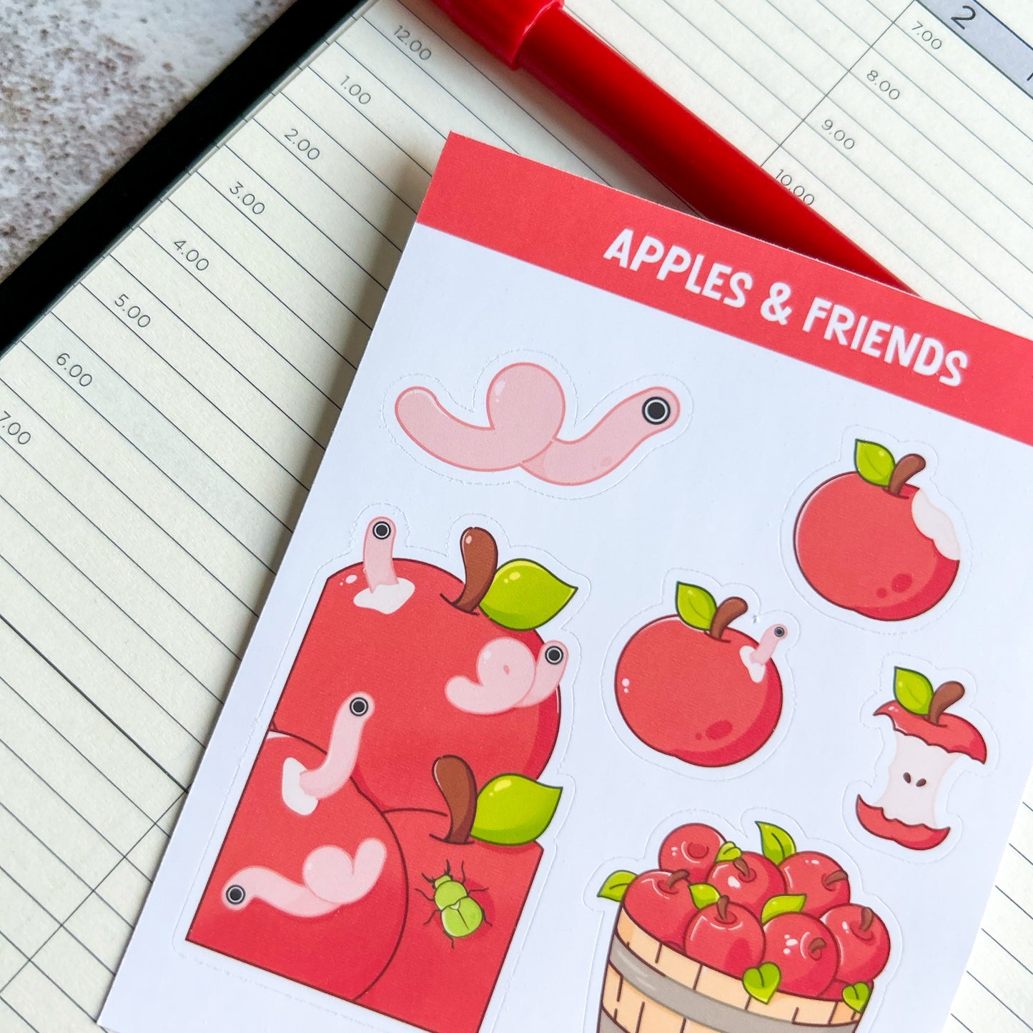 Apples & Friends | sticker sheet