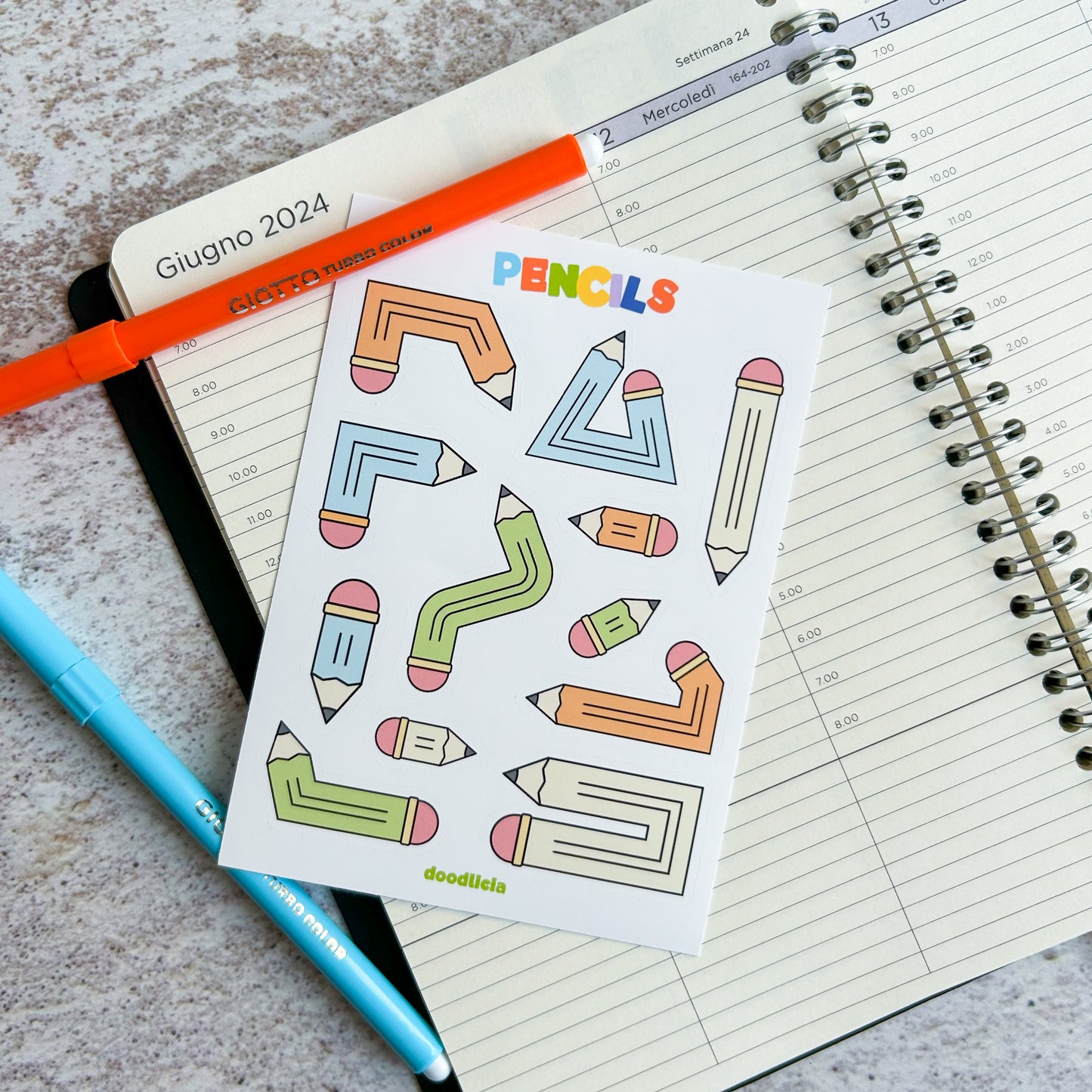 Pencils | sticker sheet
