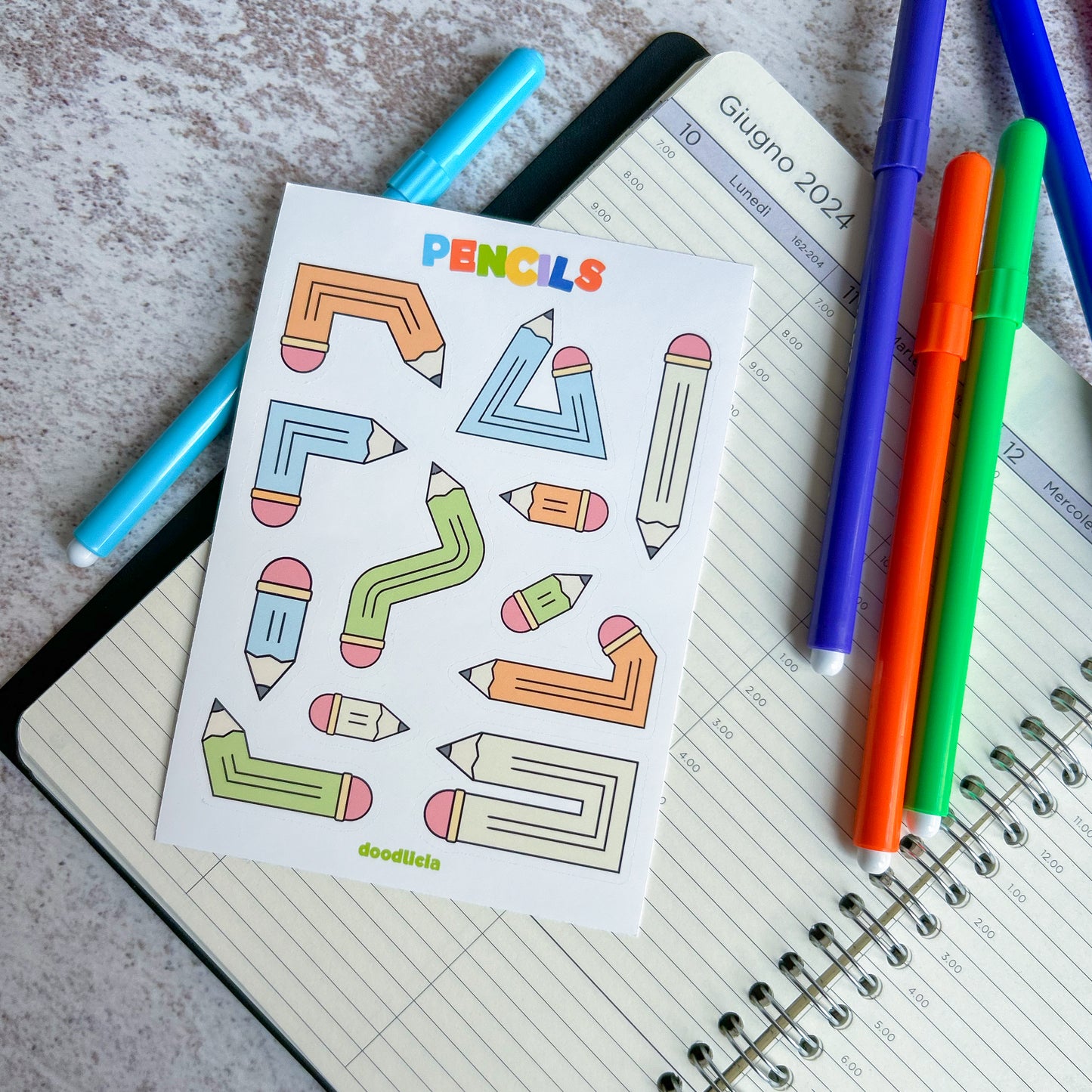 Pencils | sticker sheet