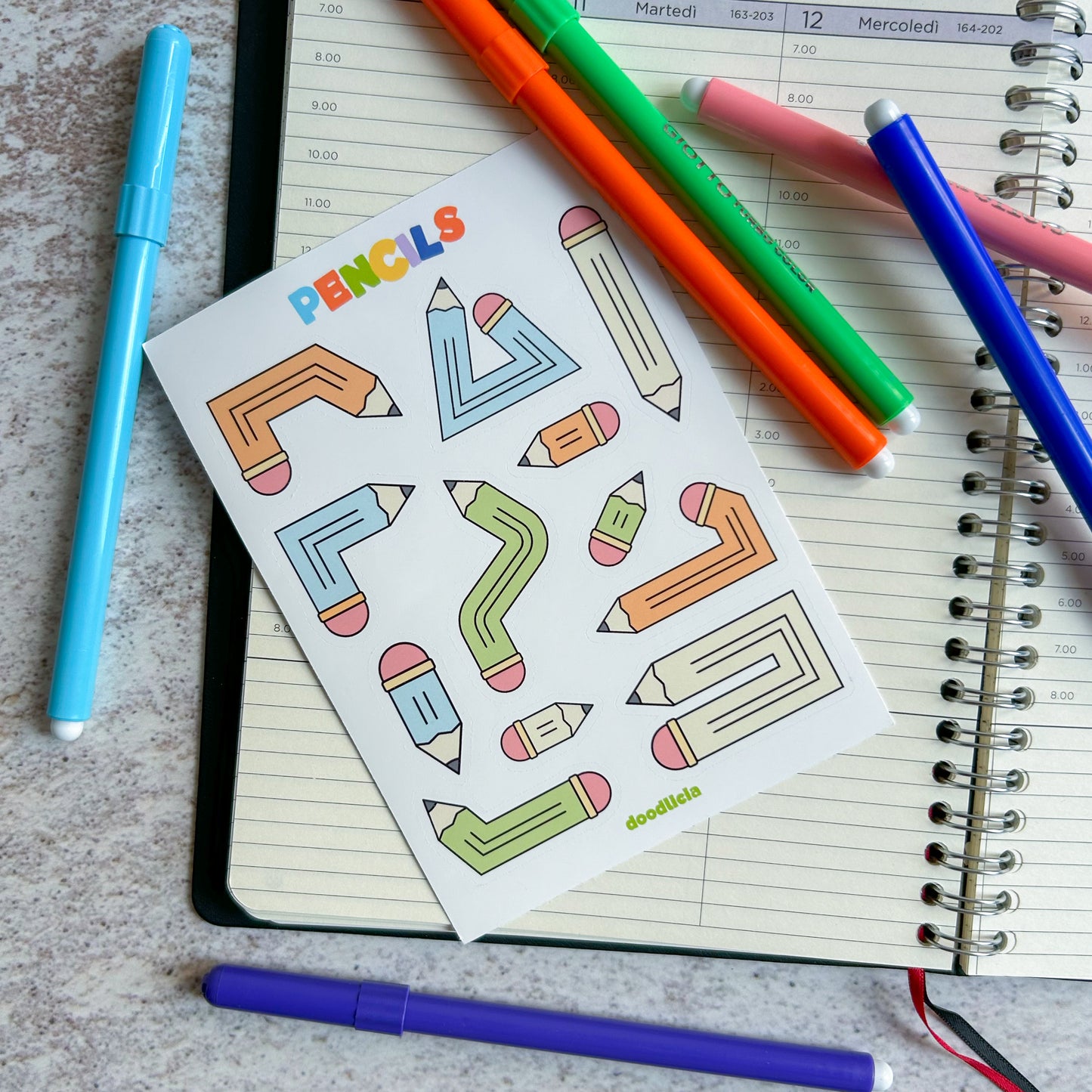 Pencils | sticker sheet