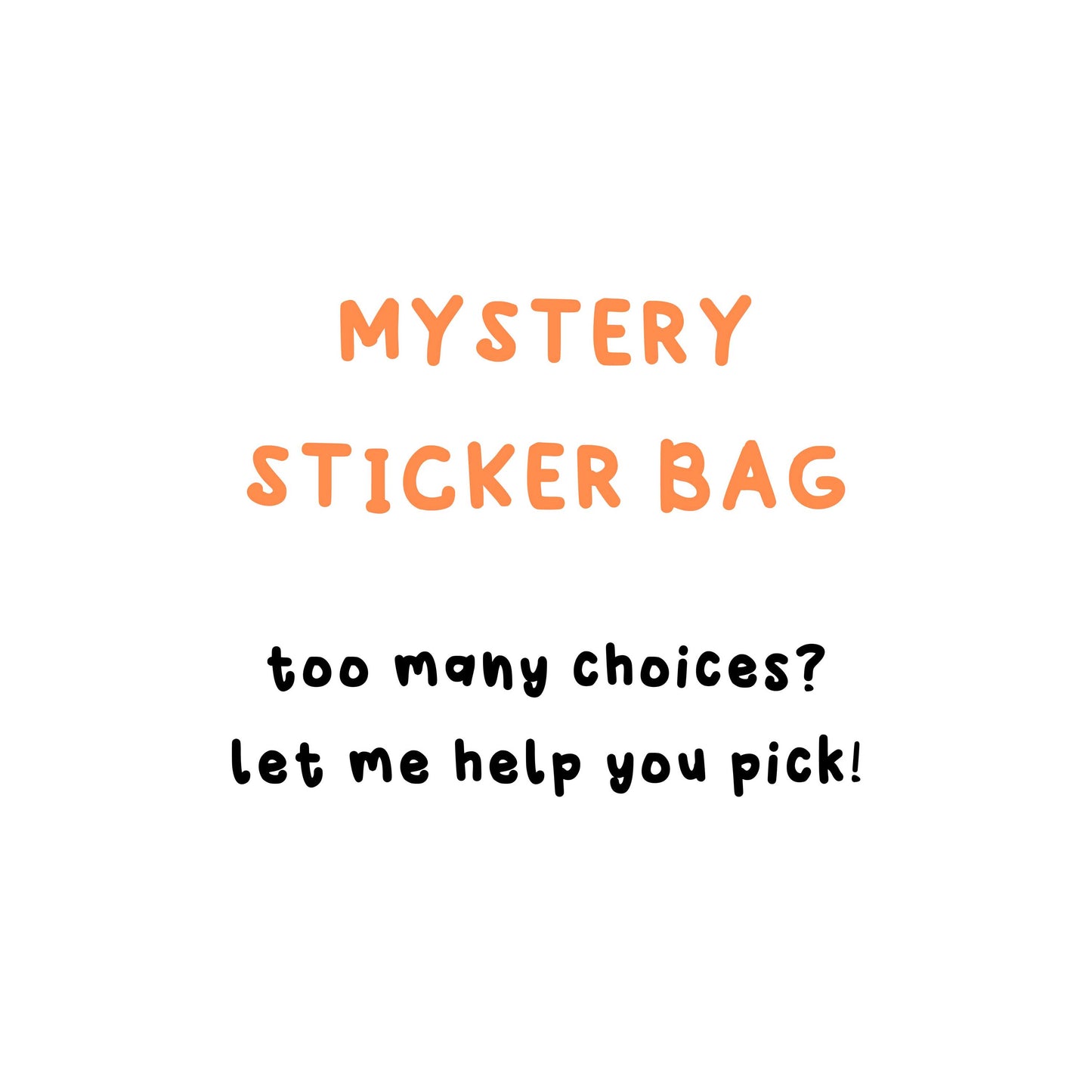 Mystery sticker bag | stickers bundle