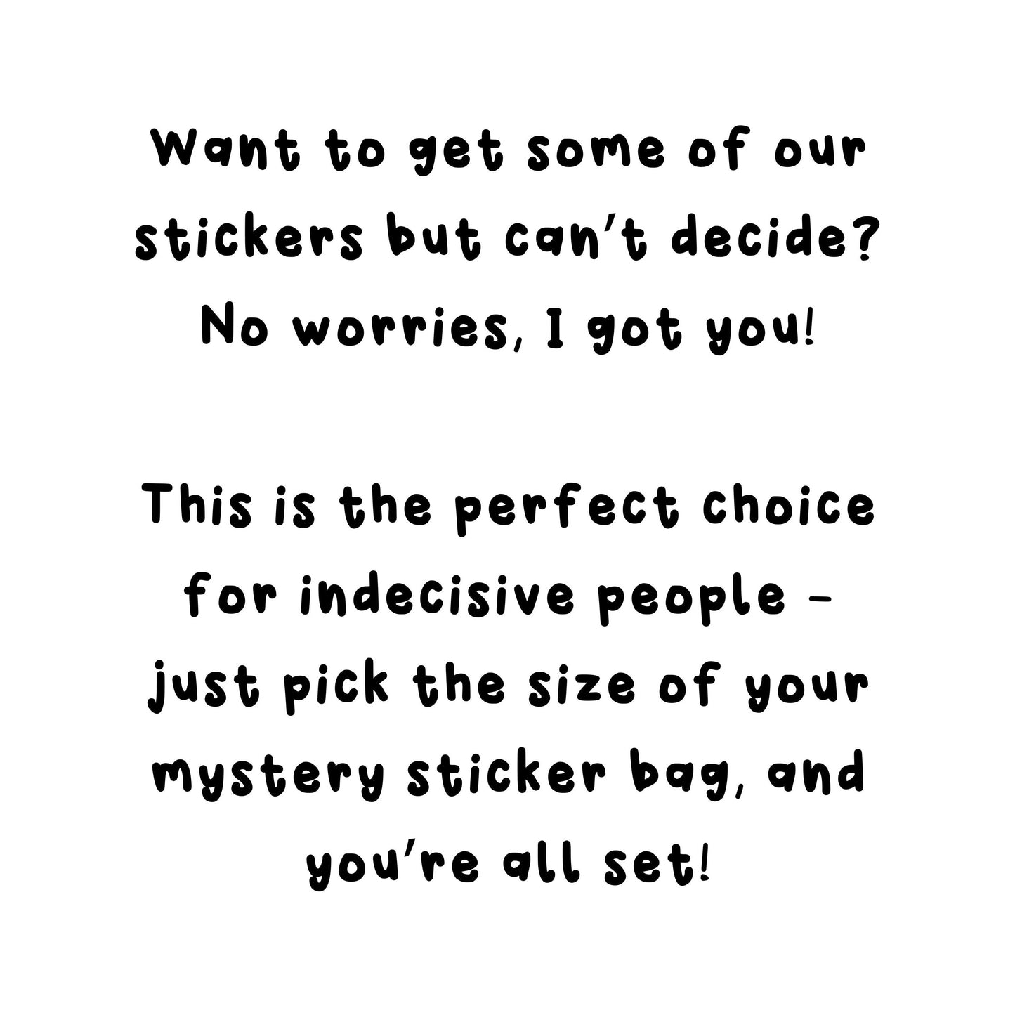 Mystery sticker bag | stickers bundle