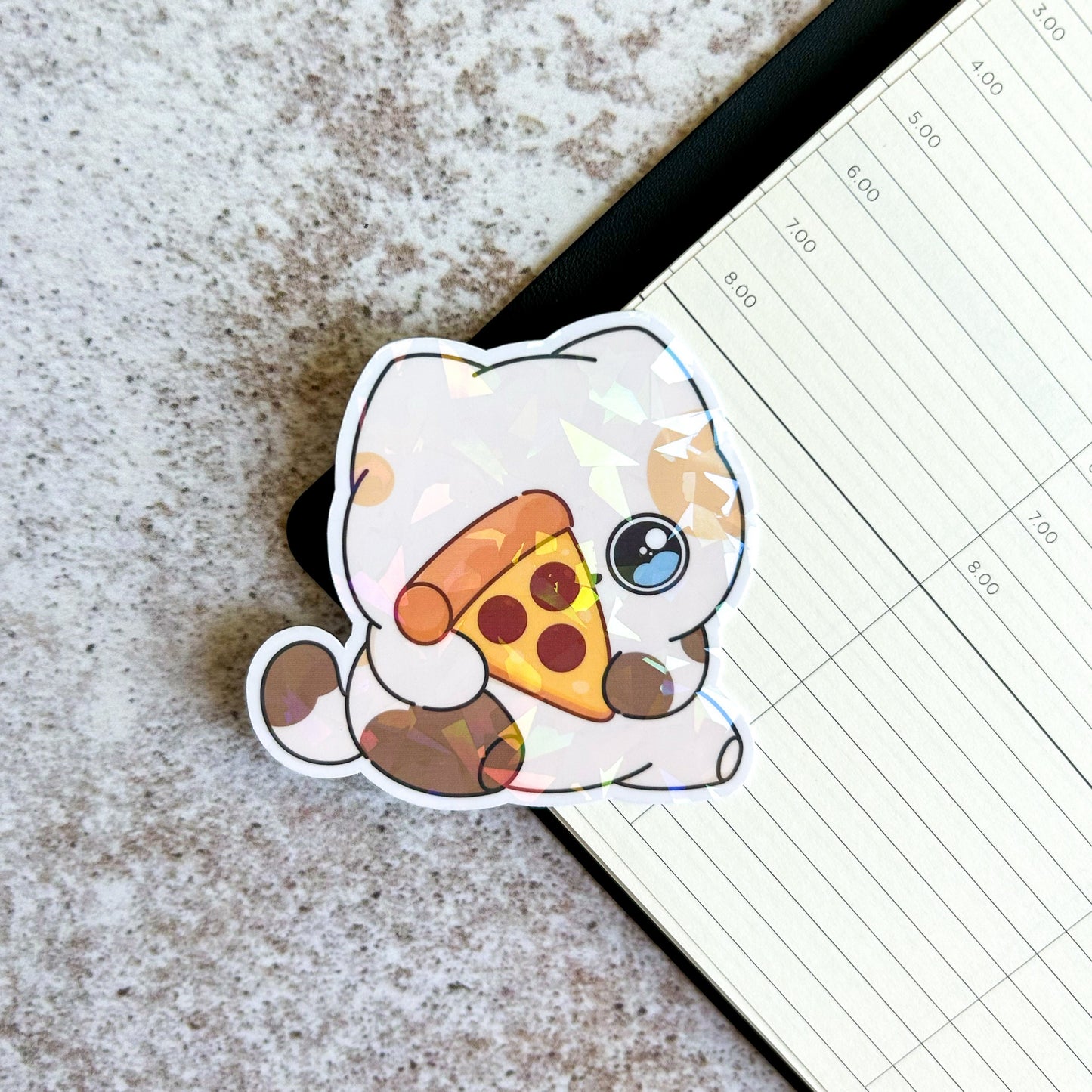 Cat bundle holographic die cut stickers | bujo | cute stationery | journaling sticker | vinyl sticker | laptop sticker | journaling supplies