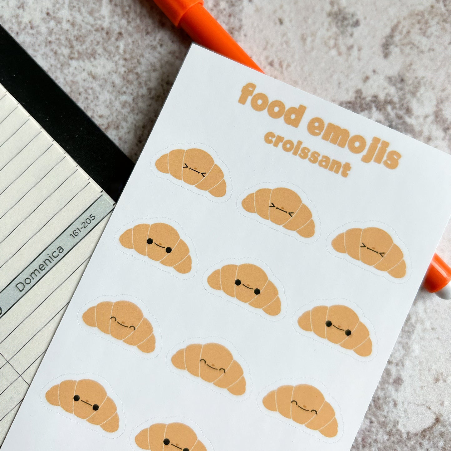Food emojis stickers - sticker sheet