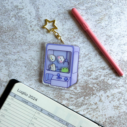 Claw machine shaker keychain | acrylic keychain