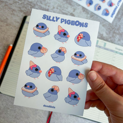 pigeon sticker sheet