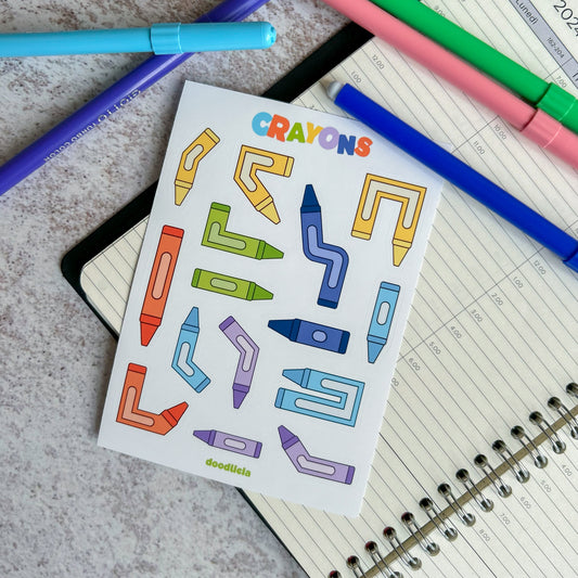 Crayons | sticker sheet