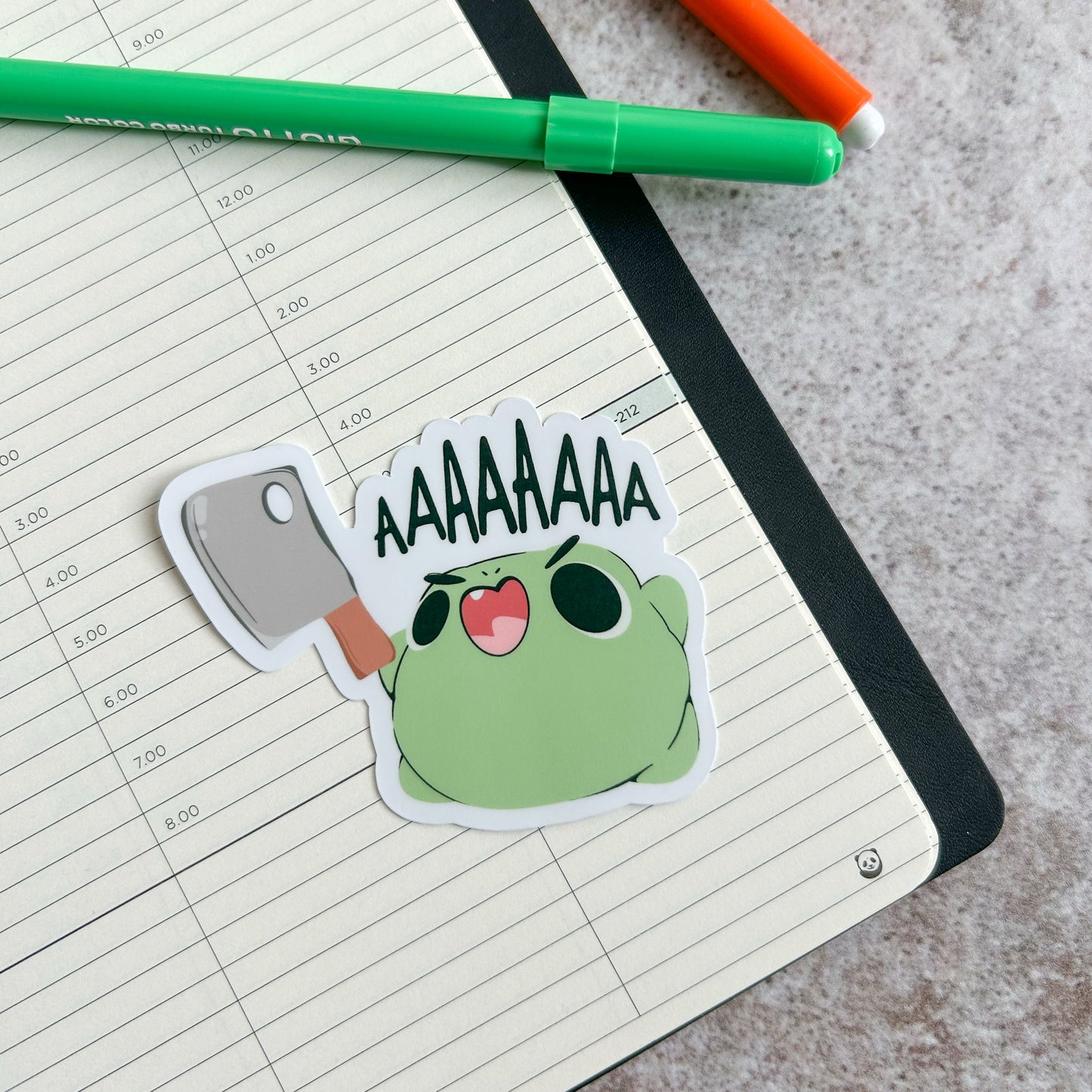 Screaming frog - die cut sticker