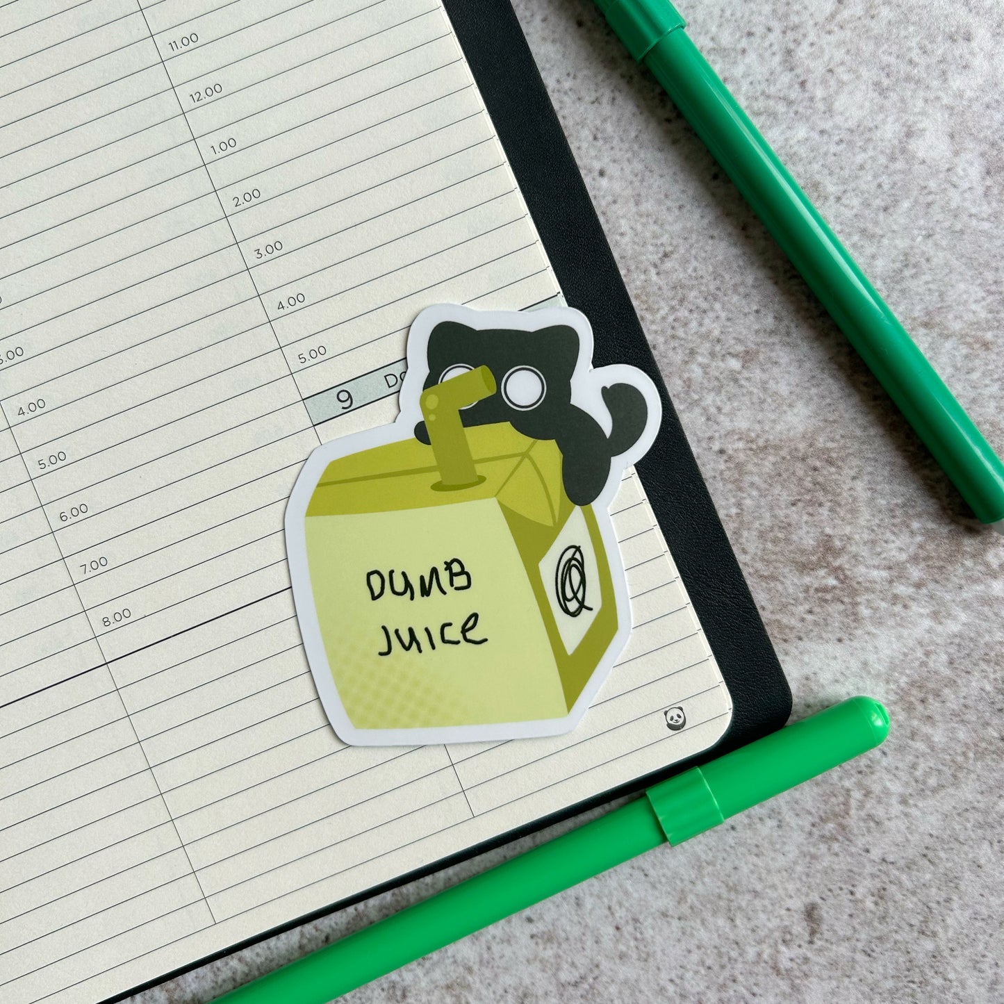 "Dumb juice" cute cat sticker - die cut sticker