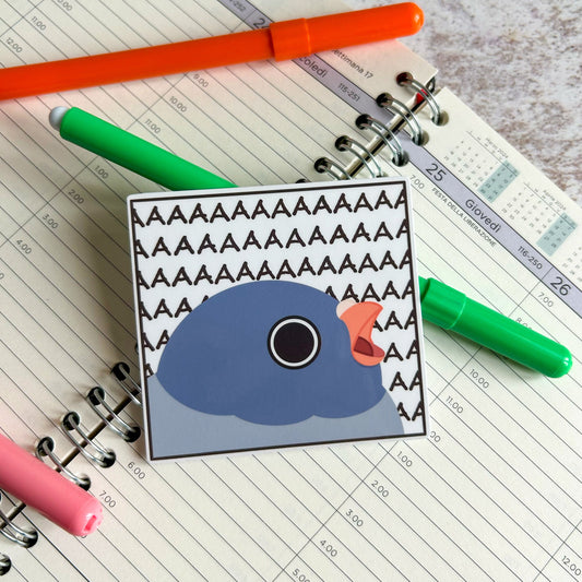 Desperate pigeon die cut sticker | cute stationery | journaling sticker | bujo | vinyl sticker | laptop sticker